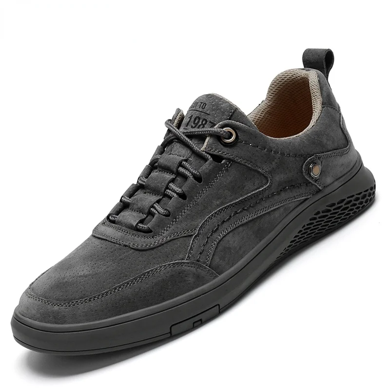 Men Shoes fashion Genuine Leather Casual Shoes Breathable Autumn lace up comfortable Loafers Outdoor Oxfords Men Sneakers shoes
Men Shoes fashion Genuine Leather Casual Shoes Breathable Autumn lace up comfortable Loafers Outdoor Oxfords Men Sneakers shoes