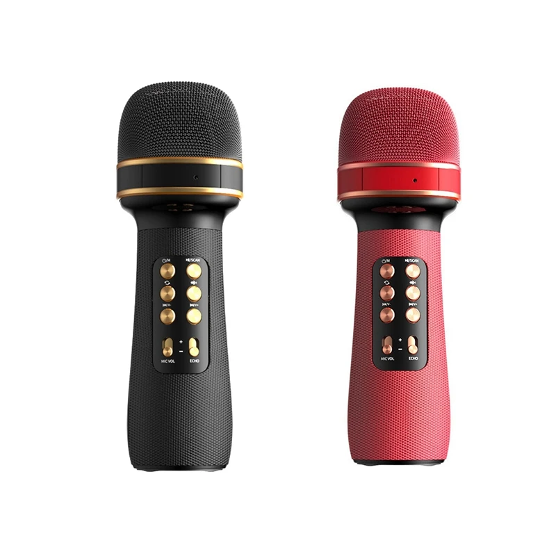 2X Wireless Microphone Karaoke Bluetooth Children Singing Audio Integrated Black/Red Handheld Condenser Microphone
2X Wireless Microphone Karaoke Bluetooth Children Singing Audio Integrated Black/Red Handheld Condenser Microphone