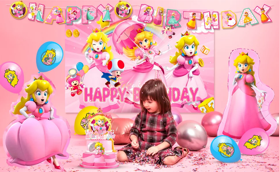 Cartoon Peach Birthday Party Supplies, 114pcs Cartoon Peach Party Decorations & Tableware Set - Party Plates and Napkins Cups Cartoon Peach Birthday Party Supplies, 114pcs Cartoon Peach Party Decorations & Tableware Set - Party Plates and Napkins Cups