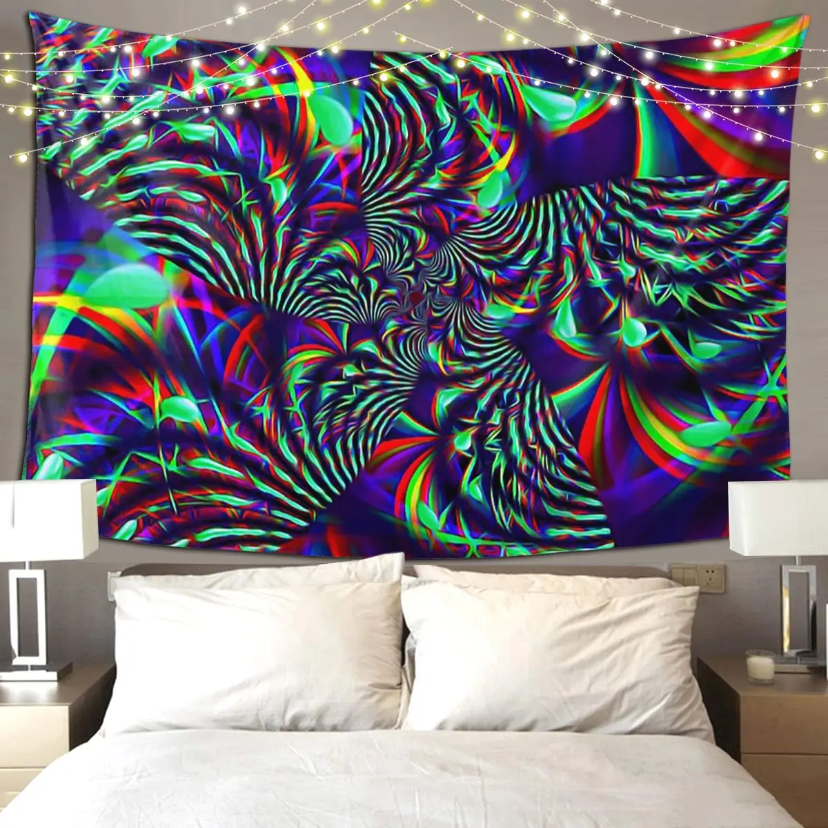 

Slime Burst Fractal Tapestry Art Wall Hanging Aesthetic Home Decoration Tapestries for Living Room Bedroom Dorm Room