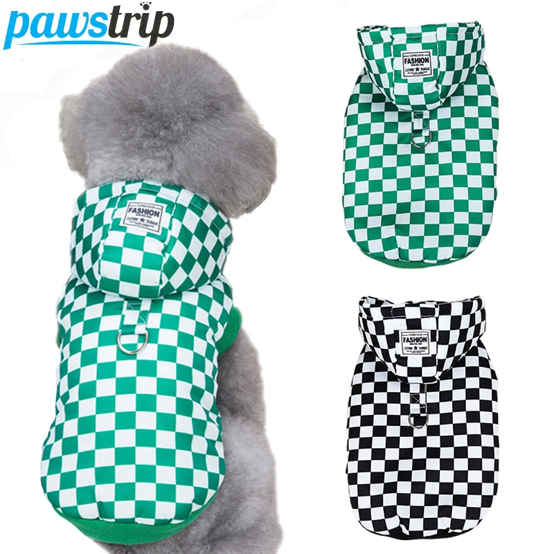 

Fleece Dog Coat Winter Warm Pet Dog Clothes for Small Dogs Windproof Puppy Clothes Checkerboard Lattice Chihuahua Yorkie Jacket