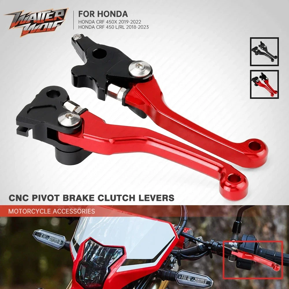 

CRF450 Pivot Brake Clutch Levers For HONDA CRF450X CRF450L CRF450RL 2018-2024 Motorcycle Accessories Handles CRF 450X 450L 450RL