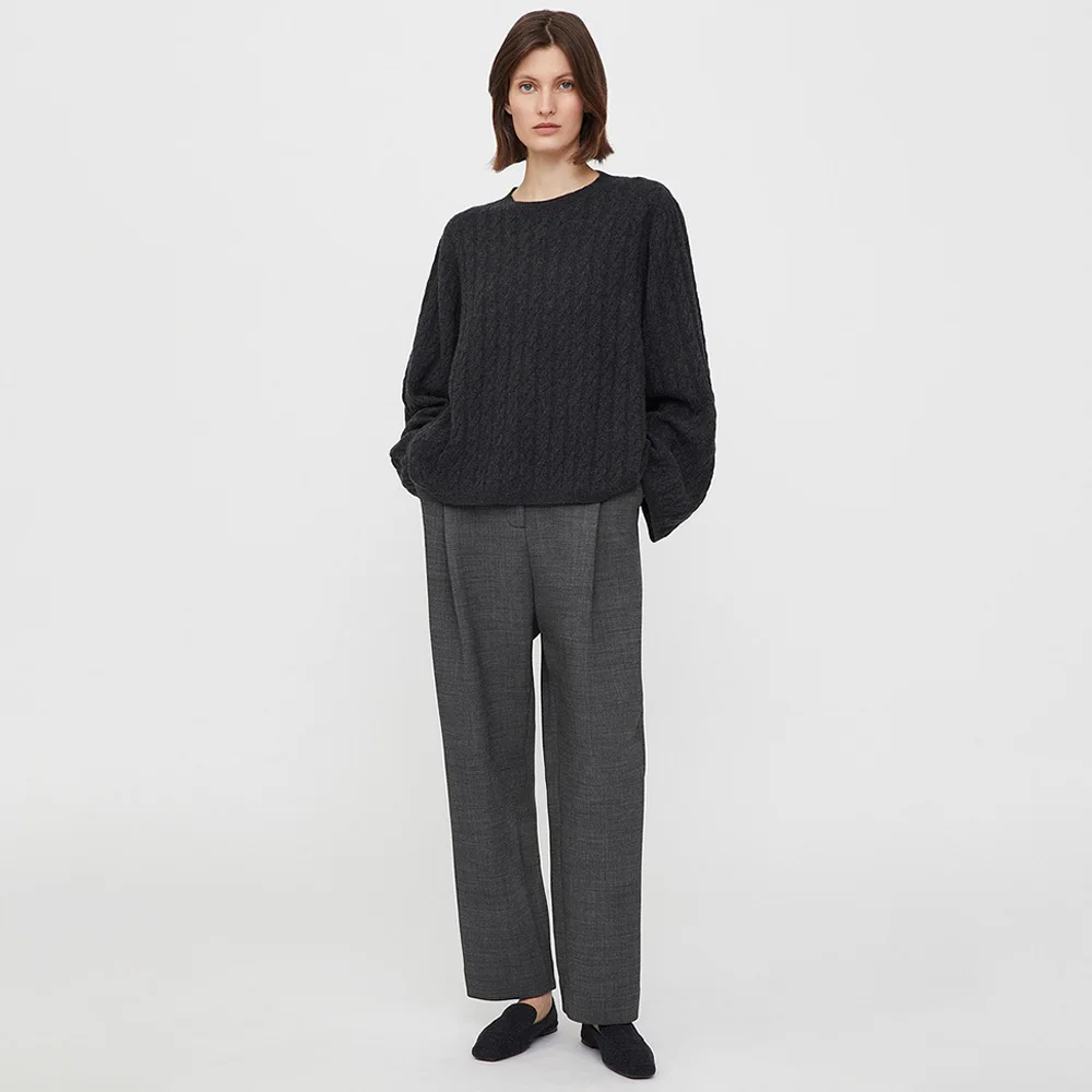 Tot@m Women's Vintage Versatile Twisted Slouchy Twisted Flower Loose Cashmere Sweater Knit Top
Tot@m Women's Vintage Versatile Twisted Slouchy Twisted Flower Loose Cashmere Sweater Knit Top