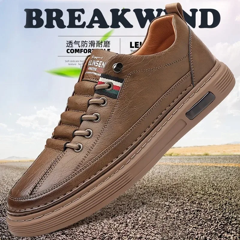Men's Spring and Autumn 2024 New Trendy Versatile Men's Casual Shoes Soft Sole Board Shoes Breathable Leather Shoes
Men's Spring and Autumn 2024 New Trendy Versatile Men's Casual Shoes Soft Sole Board Shoes Breathable Leather Shoes