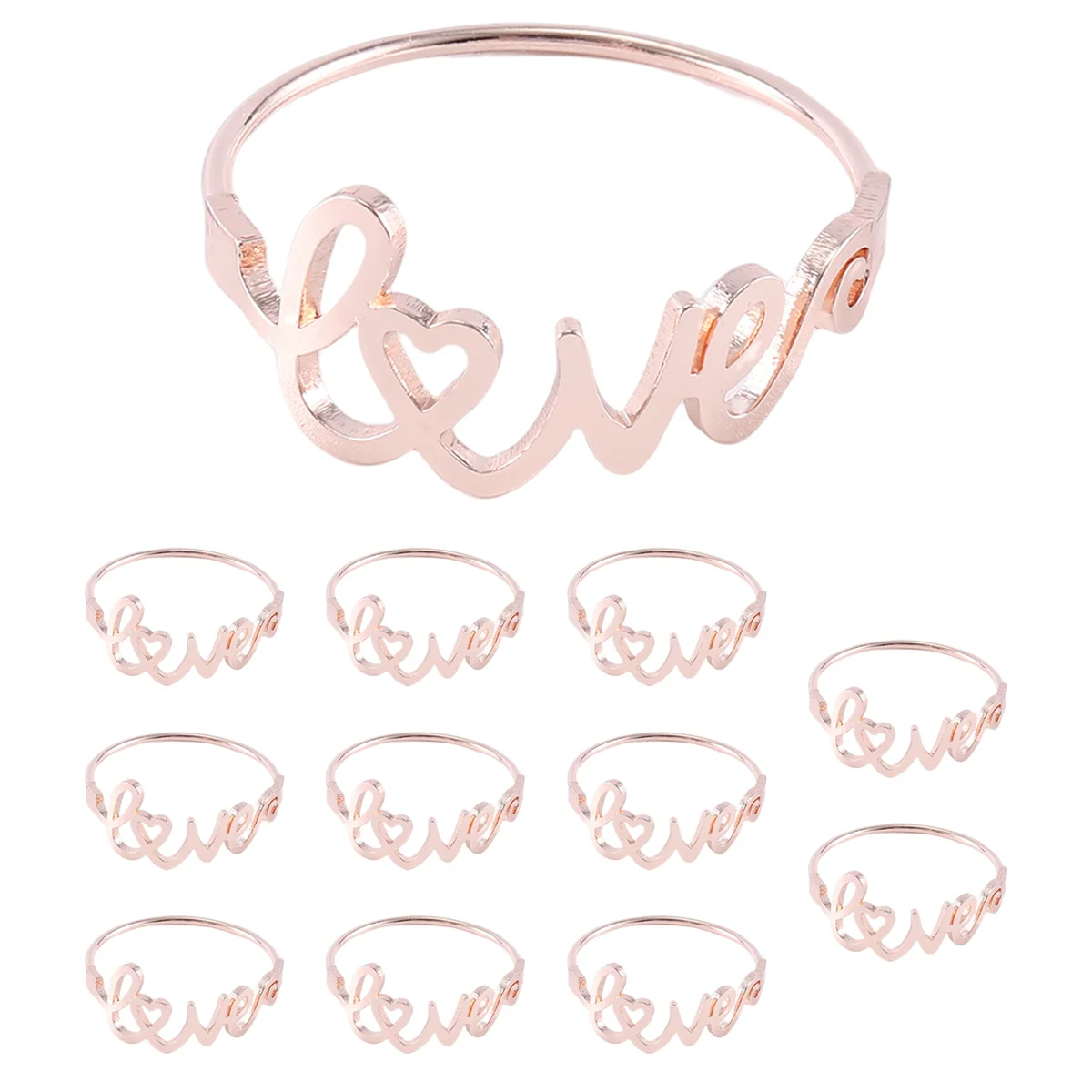 Valentines Napkin Rings Holder for Wedding, Love Napkin Holders Spring Serviette Buckles for Table Setting
Valentines Napkin Rings Holder for Wedding, Love Napkin Holders Spring Serviette Buckles for Table Setting