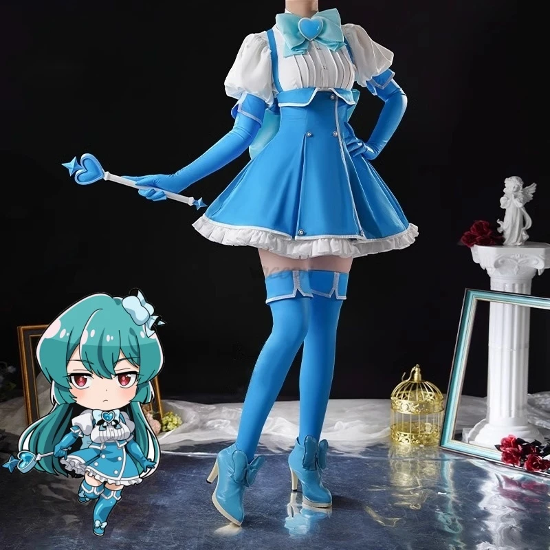 Minakami Sayo Gushing over Magical Girls I admire magical girls and Battle Dress Cosplay Costume Clothes Wig Magic Stick
Minakami Sayo Gushing over Magical Girls I admire magical girls and Battle Dress Cosplay Costume Clothes Wig Magic Stick
