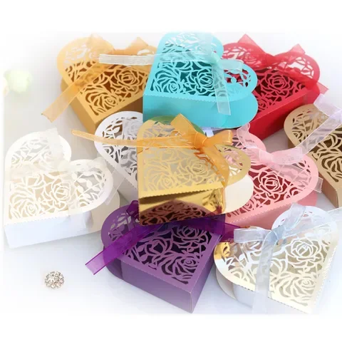

20Pcs Valentine's Day Gift for Girlfriend Boyfriend Candy Chocolate Paper Gift Box Wedding Gifts for Guests Baby Souvenirs