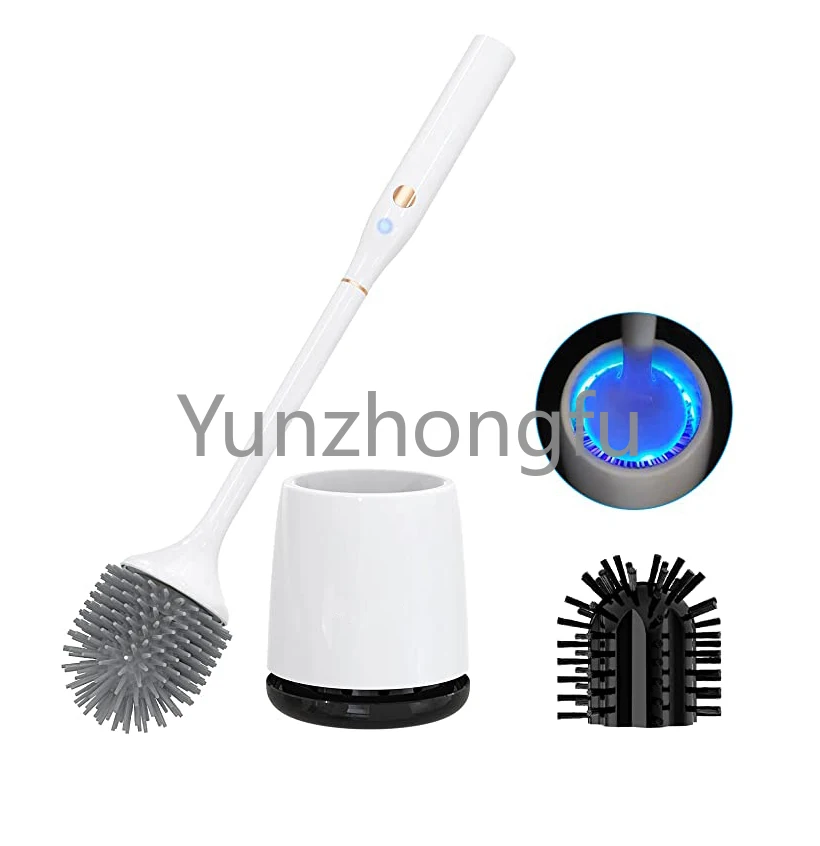 Hot selling KC CE FCC certified electric UVC sterilization 2 changeable TPR PP Brush bathtub cleaner smart electric toilet brush
Hot selling KC CE FCC certified electric UVC sterilization 2 changeable TPR PP Brush bathtub cleaner smart electric toilet brush