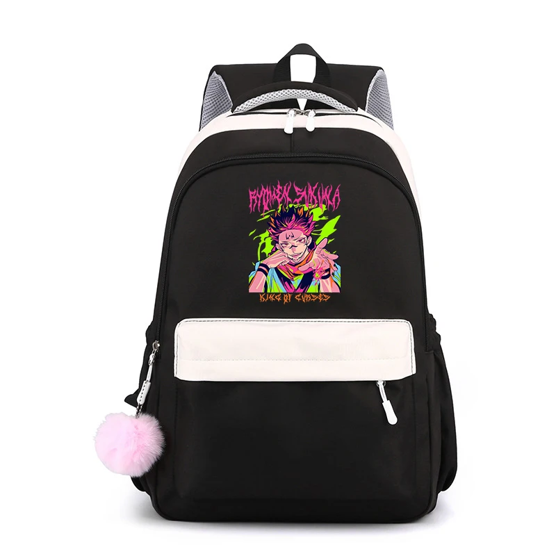 

Anime Jujutsu Kaisen Backpack Girls Boys School Bagpacks Casual Schoolbags Women Men Bookbag Jujutsu Kaisen College Student Bag