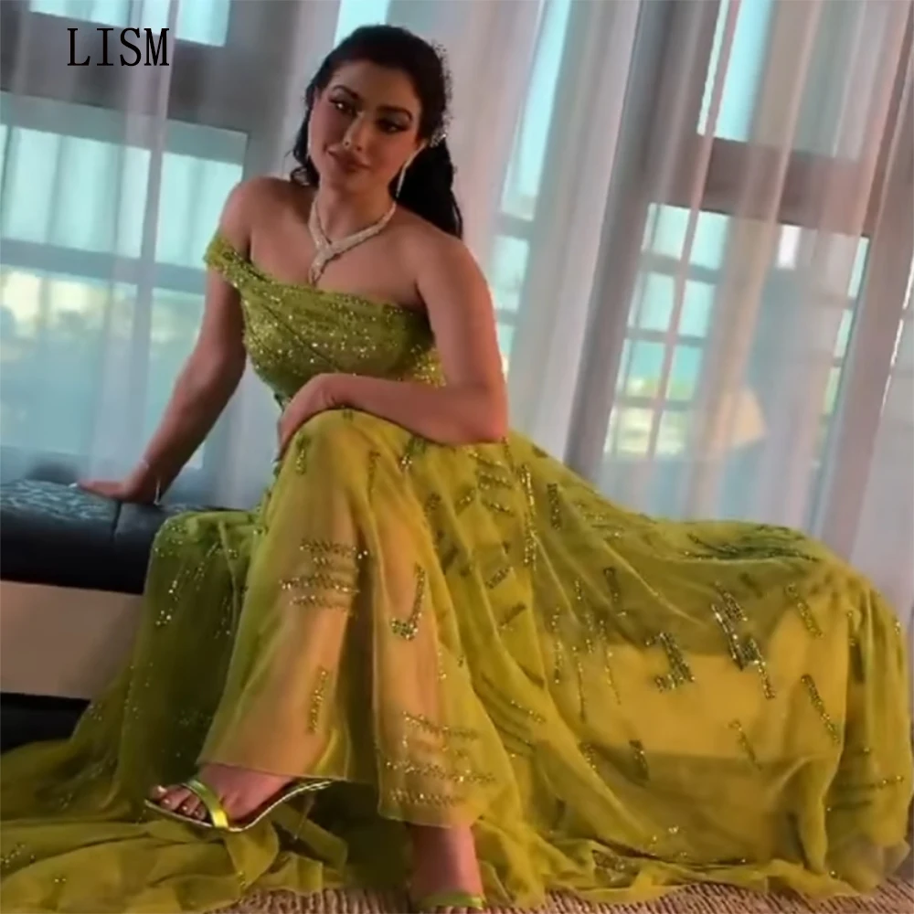 LISM Emerald Green One Shoulder Evening Prom Gown Sequined Chiffon Elegant Formal Occasion Party Dress Floor Length Custom Made
LISM Emerald Green One Shoulder Evening Prom Gown Sequined Chiffon Elegant Formal Occasion Party Dress Floor Length Custom Made
