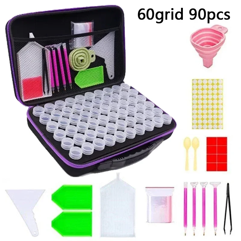 60 Slots Diamond Painting Tool Set Storage Bag 60/90 Compartment Bottle Multifunctional Handheld Nail Art Beads Diamond Box Set
60 Slots Diamond Painting Tool Set Storage Bag 60/90 Compartment Bottle Multifunctional Handheld Nail Art Beads Diamond Box Set