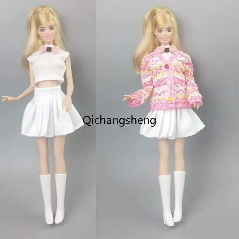 3pcs/set Pink 1/6 Doll Clothes For Barbie Outfits Coat Jacket White Crop Top Skirt For Barbie Clothing 11.5" Dolls Accessories
3pcs/set Pink 1/6 Doll Clothes For Barbie Outfits Coat Jacket White Crop Top Skirt For Barbie Clothing 11.5" Dolls Accessories