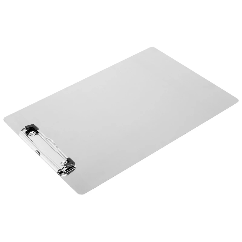 

Metal Clipboard Folder A4 Stainless Steel Clip Board Bill Storage Folder Writing File Board Menu Splint For Business