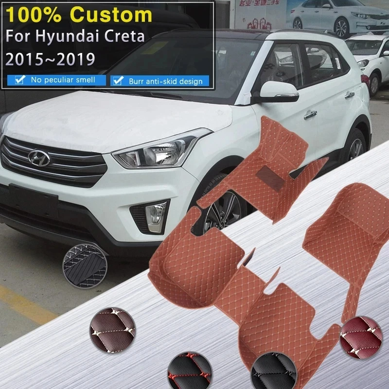 Car Mats For Hyundai Creta Cantus GS GC 2015~2019 Protective Pad Leather Floor Mat Rugs Anti Dirt Carpets Set Car Accessories
Car Mats For Hyundai Creta Cantus GS GC 2015~2019 Protective Pad Leather Floor Mat Rugs Anti Dirt Carpets Set Car Accessories