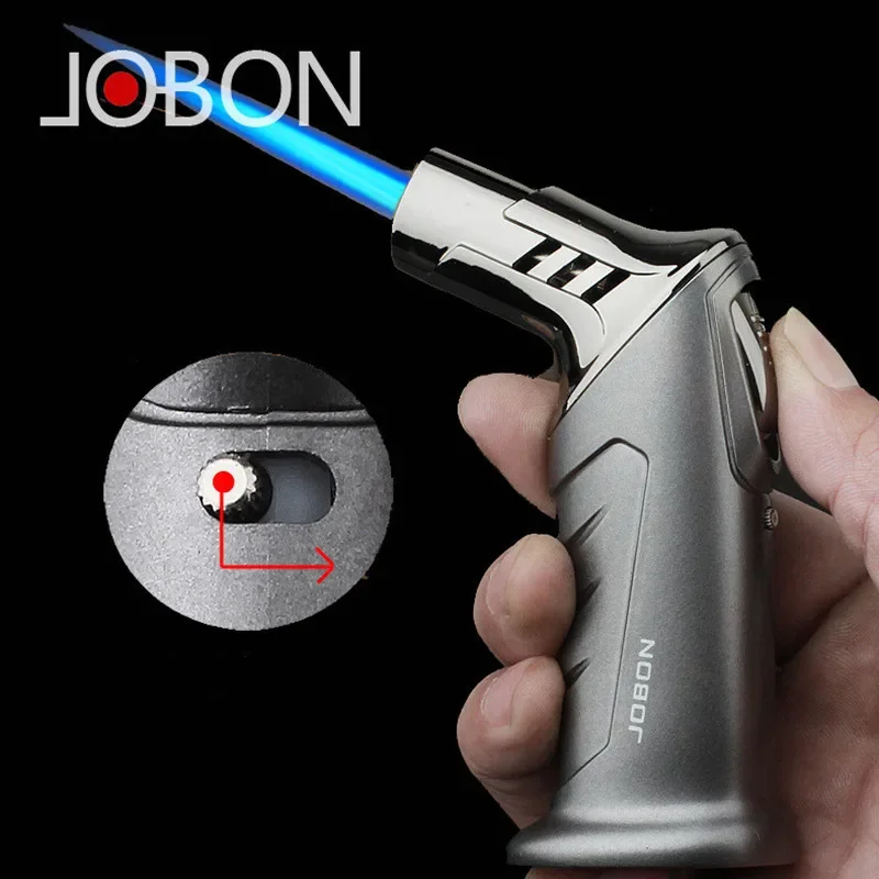 JOBON Metal Outdoor Windproof Butane Gas Lighter Blue Flame Straight Turbo 2 Torch Jet Lighter Kitchen Baking BBQ Ignition Tool
JOBON Metal Outdoor Windproof Butane Gas Lighter Blue Flame Straight Turbo 2 Torch Jet Lighter Kitchen Baking BBQ Ignition Tool