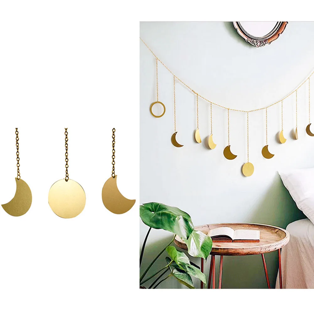 Metal Moon Phase Wall Hanging - Boho Celestial Decor 3 Sd2175e1c665741cca88ebe7a322670b4X