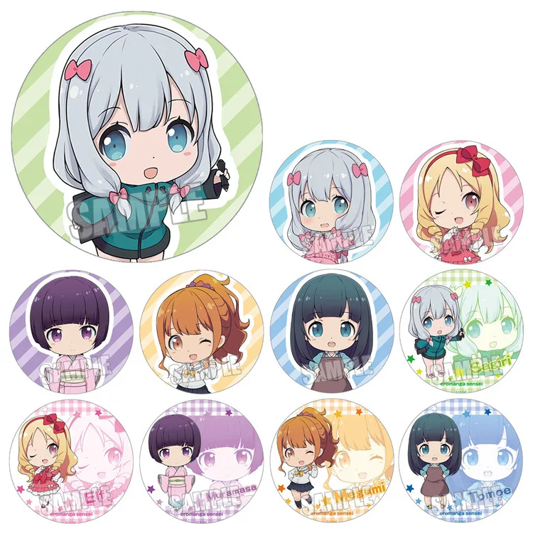 Izumi Sagiri Jinno Megumi Takasago Tomoe Kawaii девушки Премиум модные ювелирные изделия костюмы значок Аниме периферийные игрушки хобби подарок
Izumi Sagiri Jinno Megumi Takasago Tomoe Kawaii девушки Премиум модные ювелирные изделия костюмы значок Аниме периферийные игрушки хобби подарок