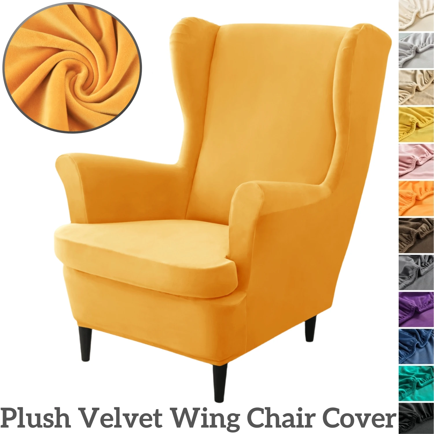 Velvet Wing Chair Covers Stretch Spandex Wingback Slipcover For Living Room Armchair Protector Soft Sofa Couch Cover Decoration
Velvet Wing Chair Covers Stretch Spandex Wingback Slipcover For Living Room Armchair Protector Soft Sofa Couch Cover Decoration