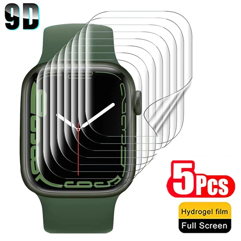 Гидрогелевая пленка для Apple Watch 9 8 7 40 мм 44 мм 42 мм 38 мм, защитная пленка для экрана Apple Watch Ultra 49 мм 5 6 SE 3 2 1 41 мм 45 мм, 5 шт.
Гидрогелевая пленка для Apple Watch 9 8 7 40 мм 44 мм 42 мм 38 мм, защитная пленка для экрана Apple Watch Ultra 49 мм 5 6 SE 3 2 1 41 мм 45 мм, 5 шт.