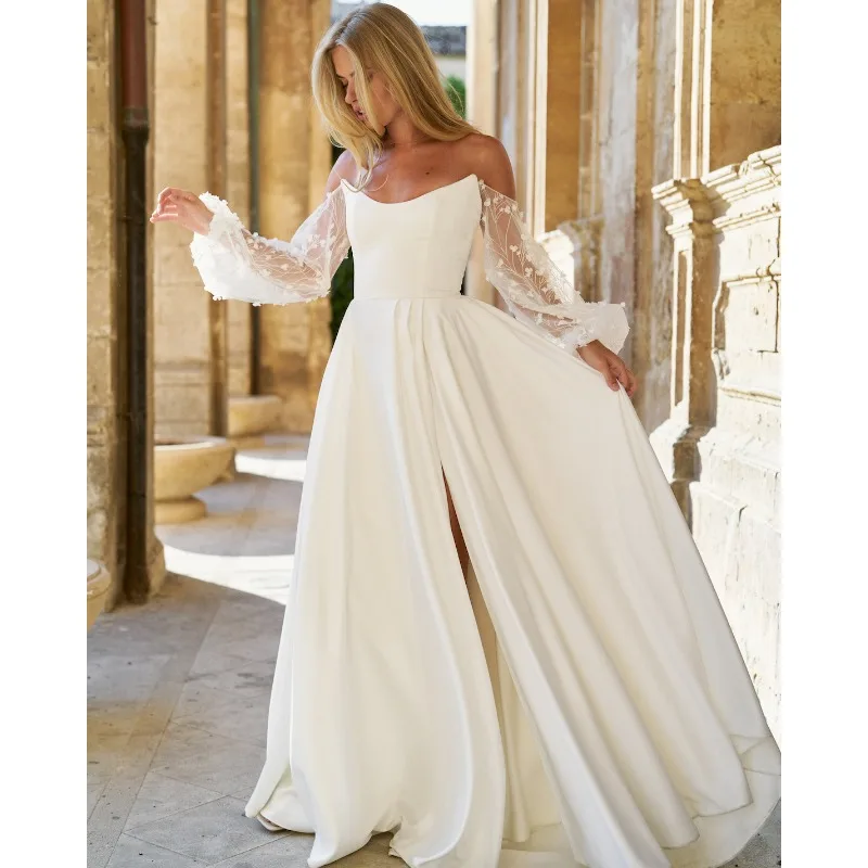 Wepbel Split Long Dress Slim Fits High Waist Solid Color Off-Neck Slim Dress Women Long Sleeve Pure Color Maxi Party Dress
Wepbel Split Long Dress Slim Fits High Waist Solid Color Off-Neck Slim Dress Women Long Sleeve Pure Color Maxi Party Dress