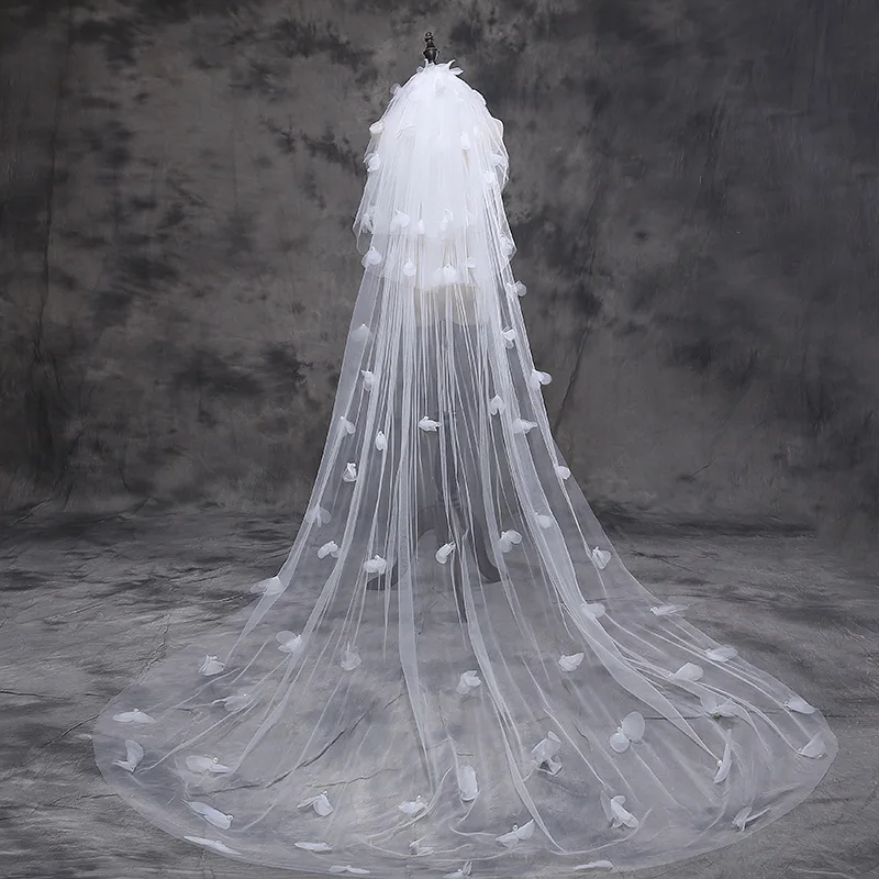 GUXQD Women Wedding Veils 3M Long Bridal Veils With Comb Three Layers Floral Veils Cathedral Wedding Party Accessories
GUXQD Women Wedding Veils 3M Long Bridal Veils With Comb Three Layers Floral Veils Cathedral Wedding Party Accessories