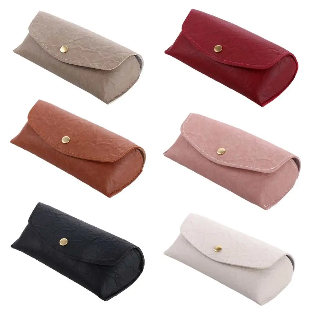 Simple Gift Snap Fastener Solid Color Soft Vintage Storage Box Sunglasses Bag Pu Leather Eyewear Bag
Simple Gift Snap Fastener Solid Color Soft Vintage Storage Box Sunglasses Bag Pu Leather Eyewear Bag