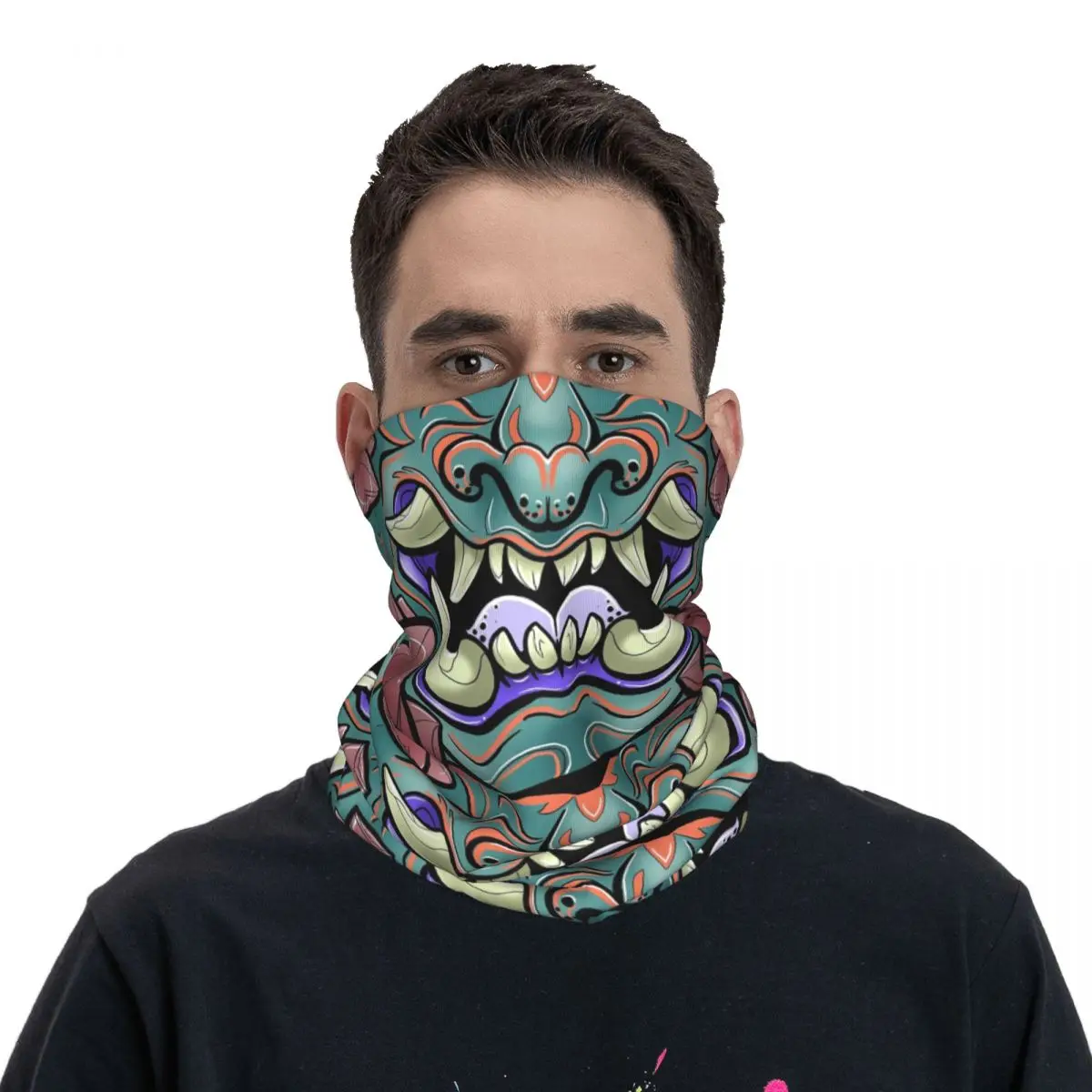 Oni Samurai Demon Bandana Neck Gaiter Printed Hannya Monster Balaclavas Wrap Scarf Outdoor Headwear Running for Adult Winter
Oni Samurai Demon Bandana Neck Gaiter Printed Hannya Monster Balaclavas Wrap Scarf Outdoor Headwear Running for Adult Winter