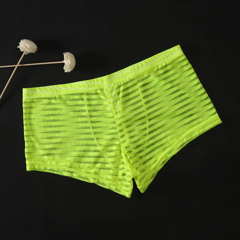 Mens Panties Mesh Sheer Underwear Sexy Stripe Transparent Boxer Lingerie Shorts U Convex Pouch Low-Waisted Underpants Briefs
Mens Panties Mesh Sheer Underwear Sexy Stripe Transparent Boxer Lingerie Shorts U Convex Pouch Low-Waisted Underpants Briefs