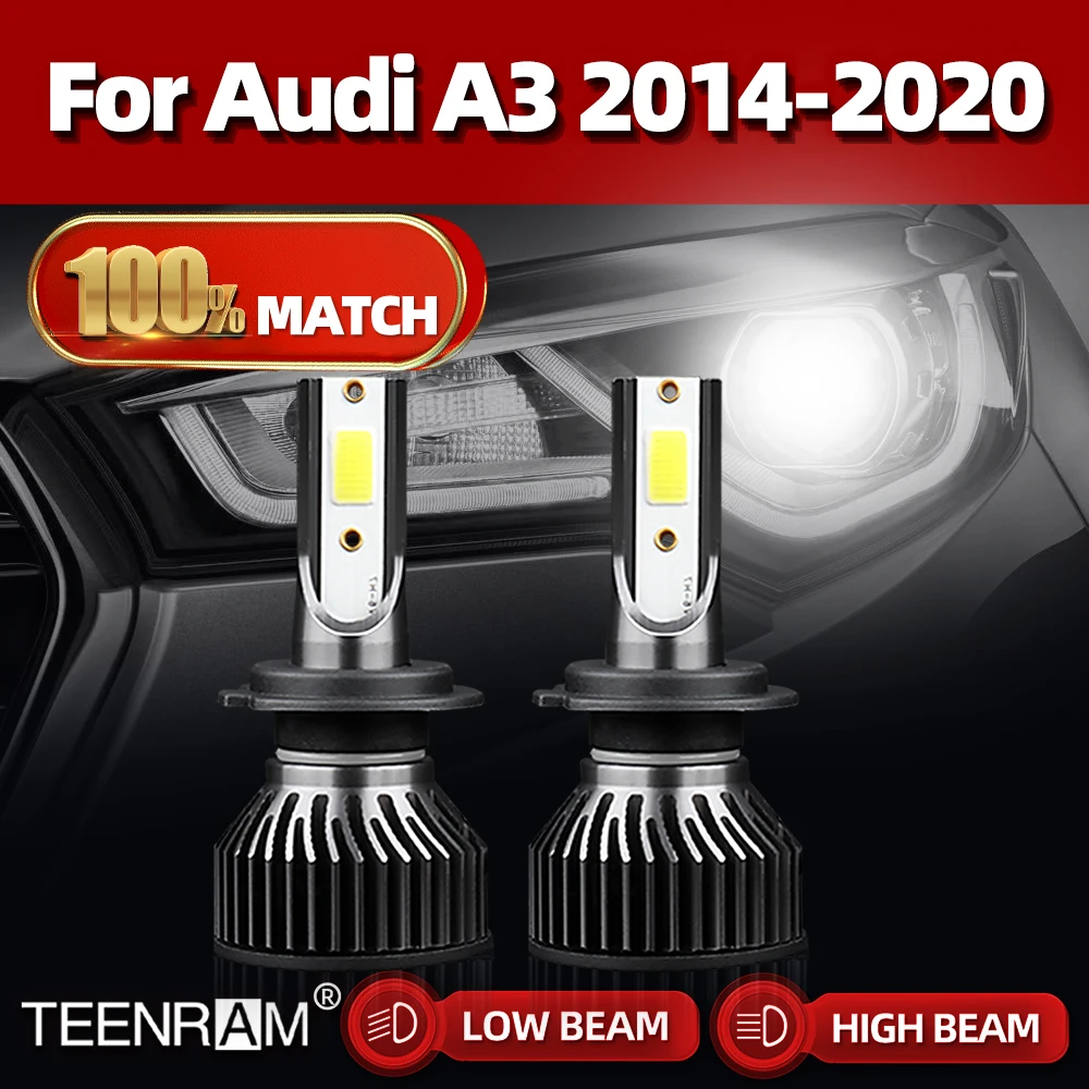 2Pcs LED Headlight Bulbs Low Beam Light Bulb Car Replacement Lamp Canbus LED Car Lights For Audi A3 2014-2020 Headlamps
2Pcs LED Headlight Bulbs Low Beam Light Bulb Car Replacement Lamp Canbus LED Car Lights For Audi A3 2014-2020 Headlamps