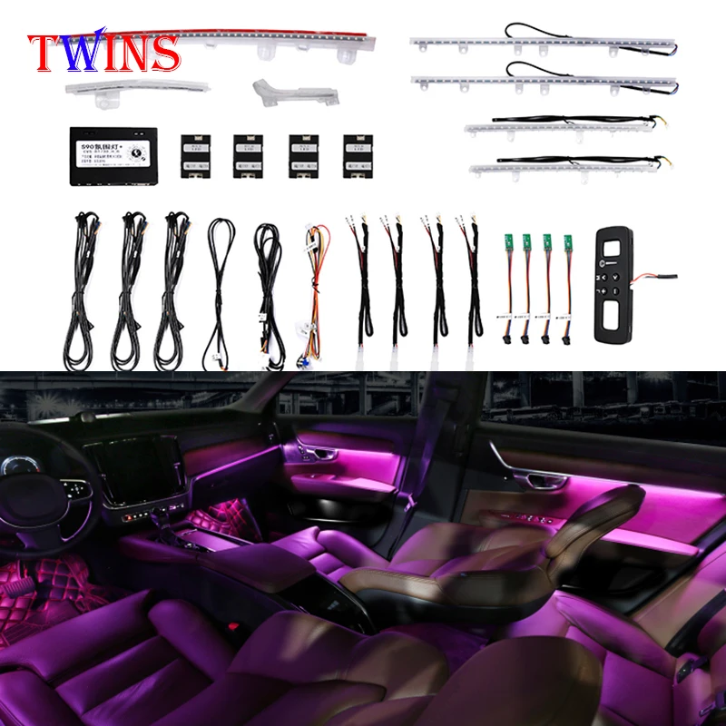 Led decorate ambient light Fit for Volvo S90 V90 2017-2022 high quality modified car interior lamps
Led decorate ambient light Fit for Volvo S90 V90 2017-2022 high quality modified car interior lamps
