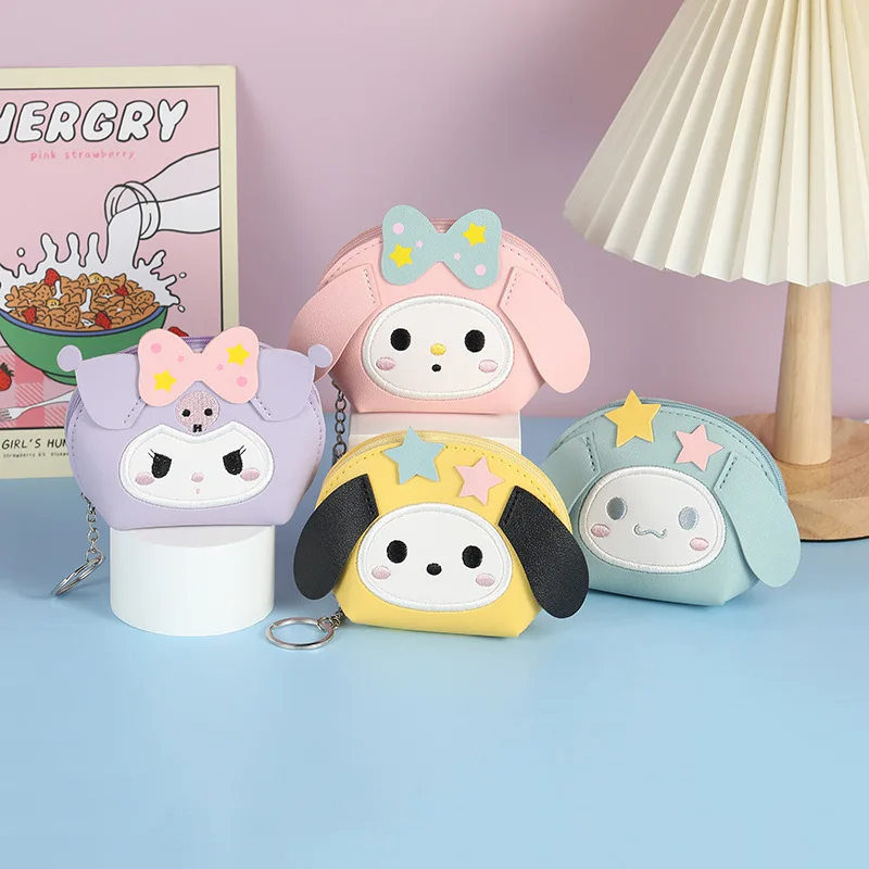 Sanrio Girl Cartoon Creative Wallet Bag Cinnamoroll Melody Kuromi Portable Versatile Student Storage Small Coin Purse Keychain
Sanrio Girl Cartoon Creative Wallet Bag Cinnamoroll Melody Kuromi Portable Versatile Student Storage Small Coin Purse Keychain
