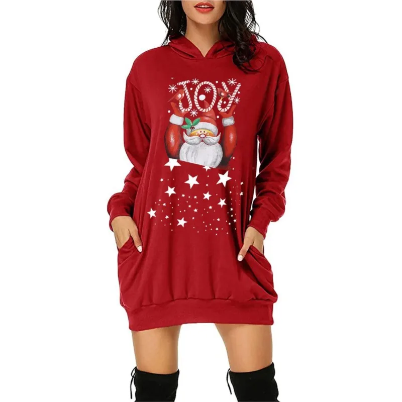 Women's Christmas Snowflake Elk Long Hoodie Fashion Winter Vacation Stylish Christmas Eve Clothing Sweater Pullover Top
Women's Christmas Snowflake Elk Long Hoodie Fashion Winter Vacation Stylish Christmas Eve Clothing Sweater Pullover Top