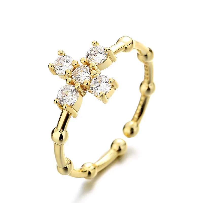 S925 Sterling Silver Original Cross Ring Women's European and American Niche Personality Design Opening Adjustable Ring Fashion
S925 Sterling Silver Original Cross Ring Women's European and American Niche Personality Design Opening Adjustable Ring Fashion