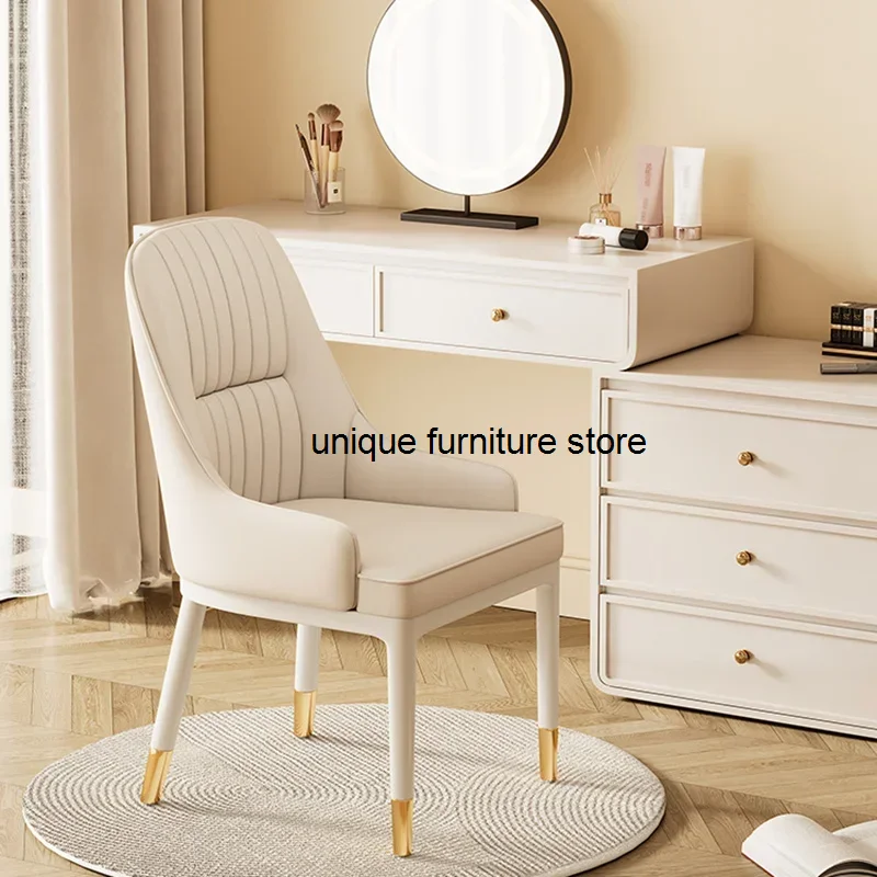 White Leather Dining Chair Designer Luxury Makeup Vintage Dining Chair Apartment Cushion Cadeiras De Jantar Library Furnitures
White Leather Dining Chair Designer Luxury Makeup Vintage Dining Chair Apartment Cushion Cadeiras De Jantar Library Furnitures