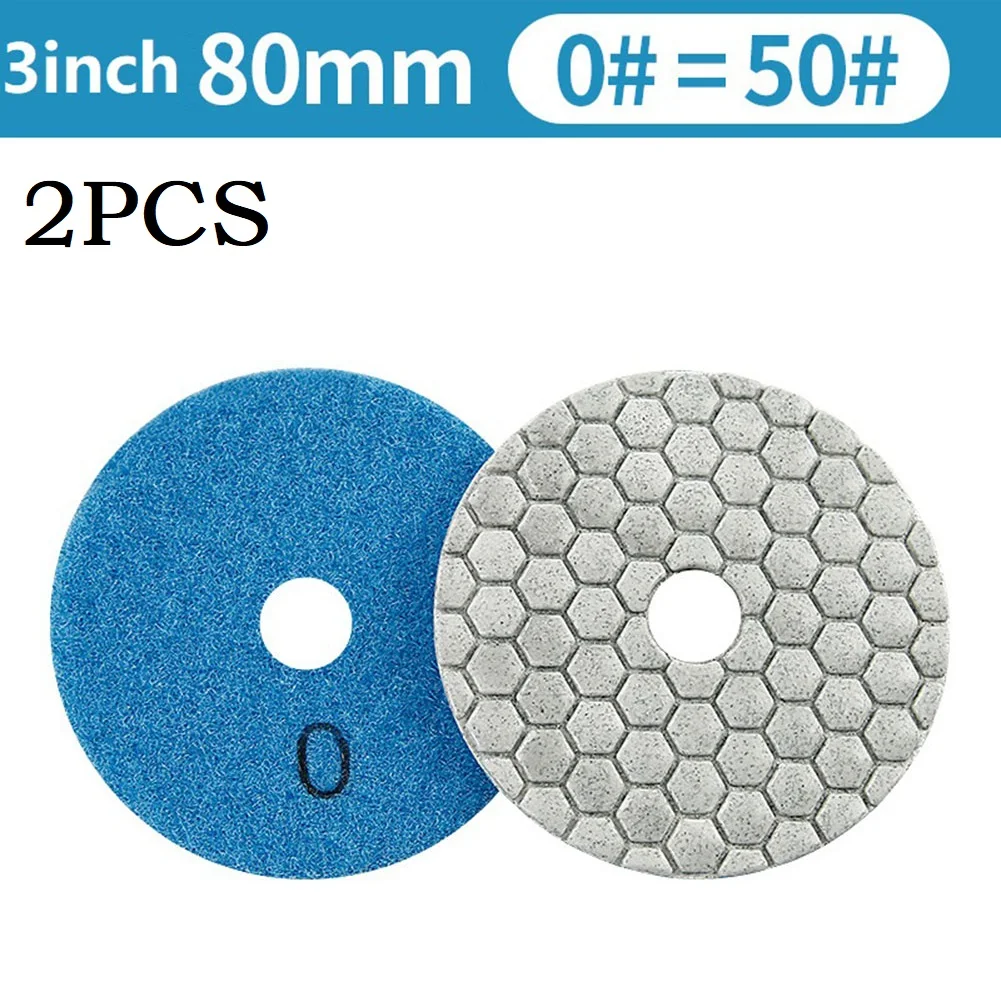 2PCS 3 Inch Diamond Polishing Pad Dry Use Flexible Sanding Disc Resin Bond For Granite Marble Stone Grinding Abrasiv
2PCS 3 Inch Diamond Polishing Pad Dry Use Flexible Sanding Disc Resin Bond For Granite Marble Stone Grinding Abrasiv