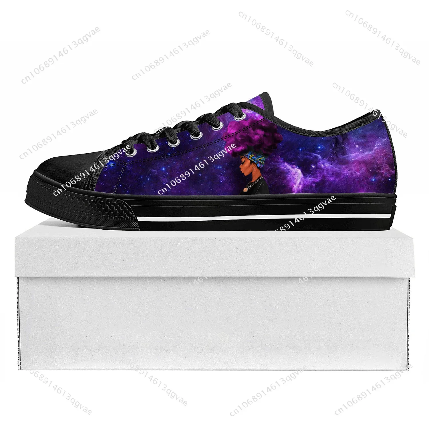 

African Woman Black Pop Low Top High Quality Sneakers Mens Womens Teenager Canvas Sneaker Prode Casual Couple Shoes Custom Shoe