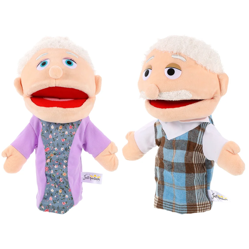 

Hand Puppet Plush Grandparents Puppets Toys Family Members Grandpa Grandma Interactive Toy Kids Toddler Baby Storytelling Story