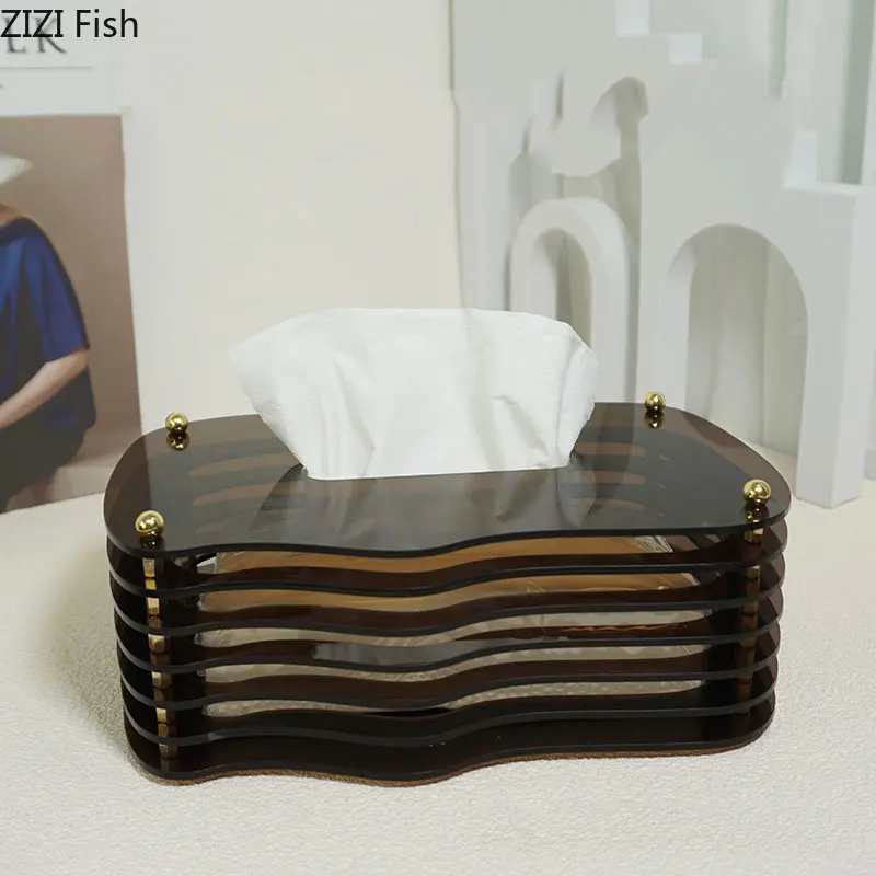 Acrylic Assembled Tissue Box Tissue Box Creativity Hollow Paper Towel Case Coffee Table Desktop Tissue Boxes Modern Home Decor
Acrylic Assembled Tissue Box Tissue Box Creativity Hollow Paper Towel Case Coffee Table Desktop Tissue Boxes Modern Home Decor