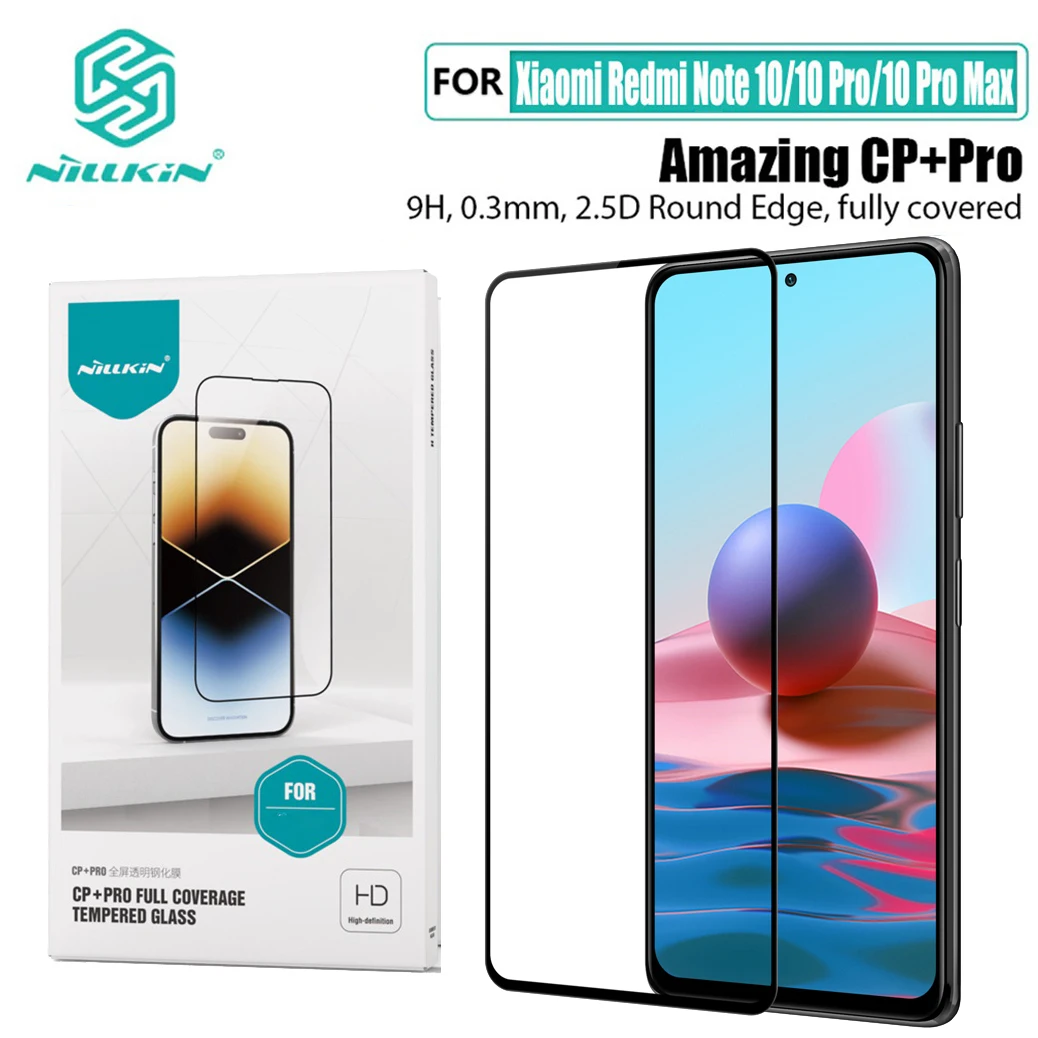 For Xiaomi Redmi Note 10 Pro Glass Note10 4G 5G 10 Pro Max 10S Tempered Glass Nillkin CP+PRO Ultra-thin Fully Screen Protector
For Xiaomi Redmi Note 10 Pro Glass Note10 4G 5G 10 Pro Max 10S Tempered Glass Nillkin CP+PRO Ultra-thin Fully Screen Protector