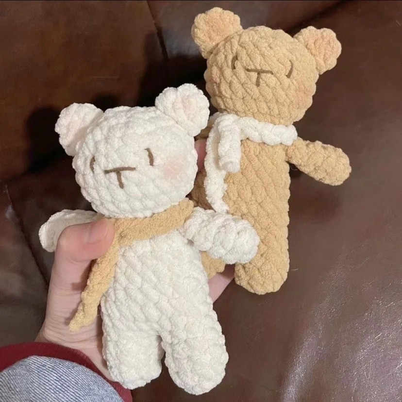 Hand Knit Doll Bears Crochet Kit Needlework Doll DIY Knitting Amigurumi Crocheting Craft Kits Doll Knitting Material
Hand Knit Doll Bears Crochet Kit Needlework Doll DIY Knitting Amigurumi Crocheting Craft Kits Doll Knitting Material