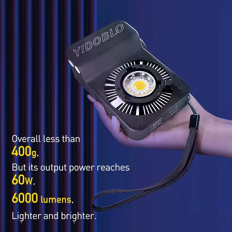 

Yidoblo ZC-60C 60W RGB LED Light 2700K-7500K Portable handheld Photography Lighting Pocket Fill Light For Video Shooting