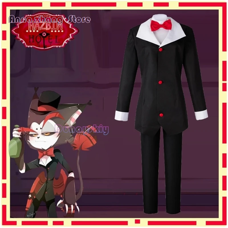 Anime Hazbin Cosplay Costume Clothes Uniform Cosplay Husk Demon Mixologist Hotel Halloween Party Performance Dress Unisex Set
Anime Hazbin Cosplay Costume Clothes Uniform Cosplay Husk Demon Mixologist Hotel Halloween Party Performance Dress Unisex Set