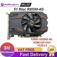 MLLSE Full New Video Card AMD GPU Radeon RX550 4G GDDR5 14nm Computer PC Gaming Video Office PCI-E 3.0X16 128Bit Graphics Card MLLSE Full New Video Card AMD GPU Radeon RX550 4G GDDR5 14nm Computer PC Gaming Video Office PCI-E 3.0X16 128Bit Graphics Card