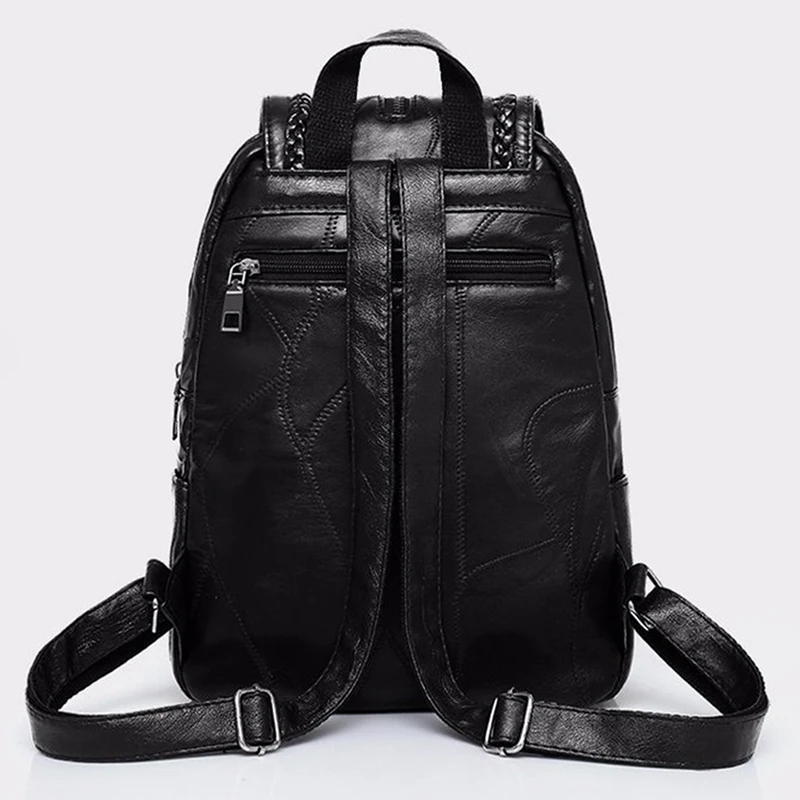 Women PU Leather/canvas Backpack School Bag Classic Black Waterproof Travel Shoulder Bag Multi-function Backpack Women
Women PU Leather/canvas Backpack School Bag Classic Black Waterproof Travel Shoulder Bag Multi-function Backpack Women