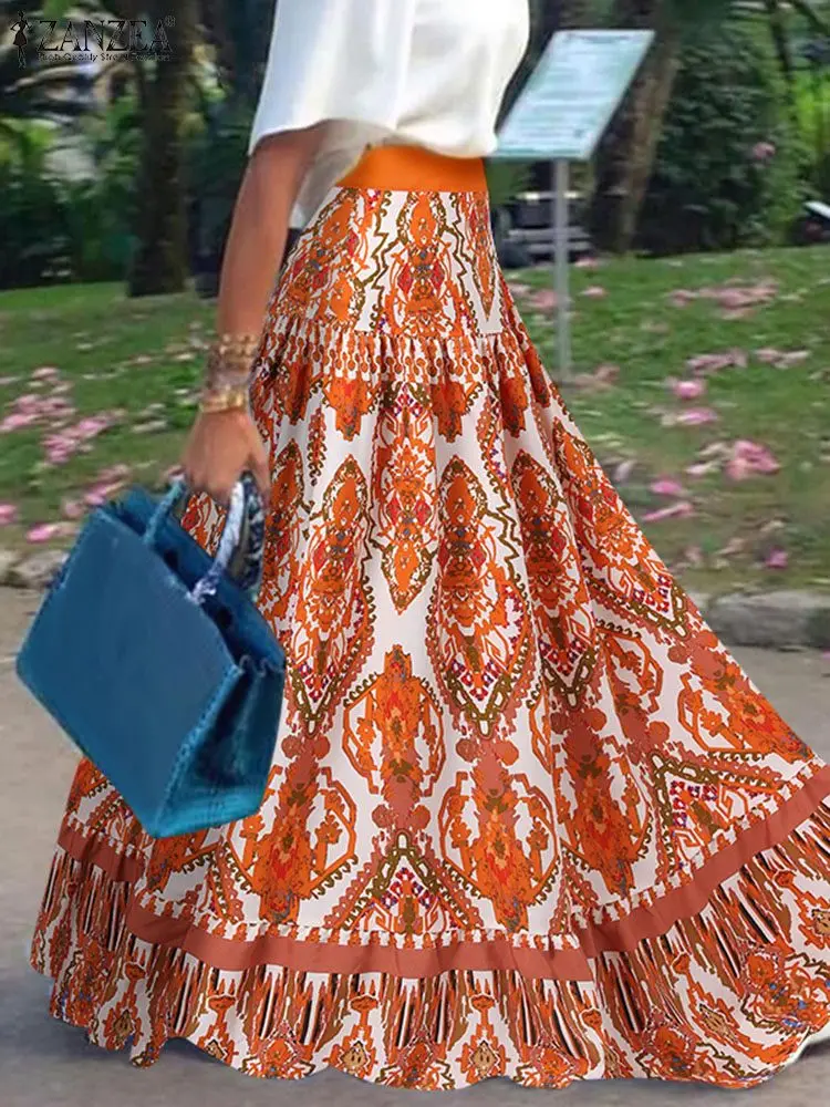 Women Paisley Print Skirt ZANZEA Bohemian Holiday High Waist Jupes Casual Loose Holiday Maxi Skirt 2023 Summer A-line Faldas
Women Paisley Print Skirt ZANZEA Bohemian Holiday High Waist Jupes Casual Loose Holiday Maxi Skirt 2023 Summer A-line Faldas