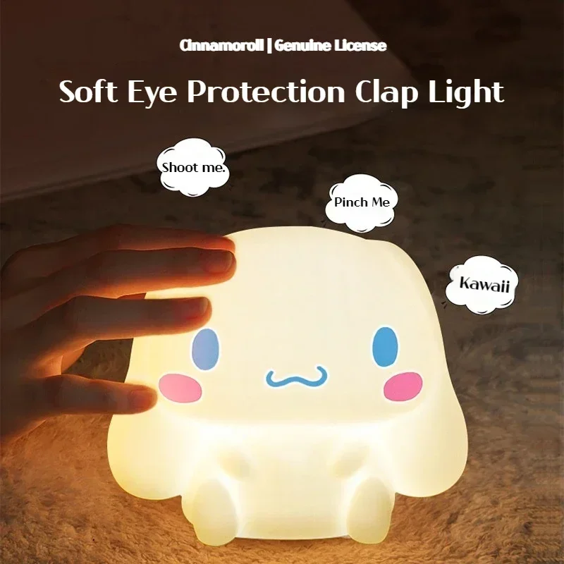Sanrio Cinnamoroll, модель, ночник, кровать для спальни, мягкая Настольная лампа с защитой глаз, детские рождественские подарки
Sanrio Cinnamoroll, модель, ночник, кровать для спальни, мягкая Настольная лампа с защитой глаз, детские рождественские подарки