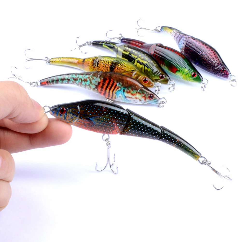 6 Pcs Lifelike Plastic Fishing Lures Bass Colorful Crankbait Kit Saltwater freshwater Fishing Topwater Fishing Tackle Hooks
6 Pcs Lifelike Plastic Fishing Lures Bass Colorful Crankbait Kit Saltwater freshwater Fishing Topwater Fishing Tackle Hooks