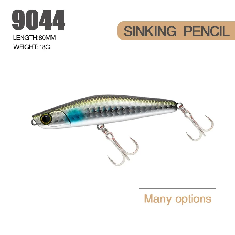 1pc Fishing Lures Sinking Pencil Fake Bait 80mm18g Fishing Baits Trolling Swimming Bait Artificial Bait Fishing Accessory
1pc Fishing Lures Sinking Pencil Fake Bait 80mm18g Fishing Baits Trolling Swimming Bait Artificial Bait Fishing Accessory