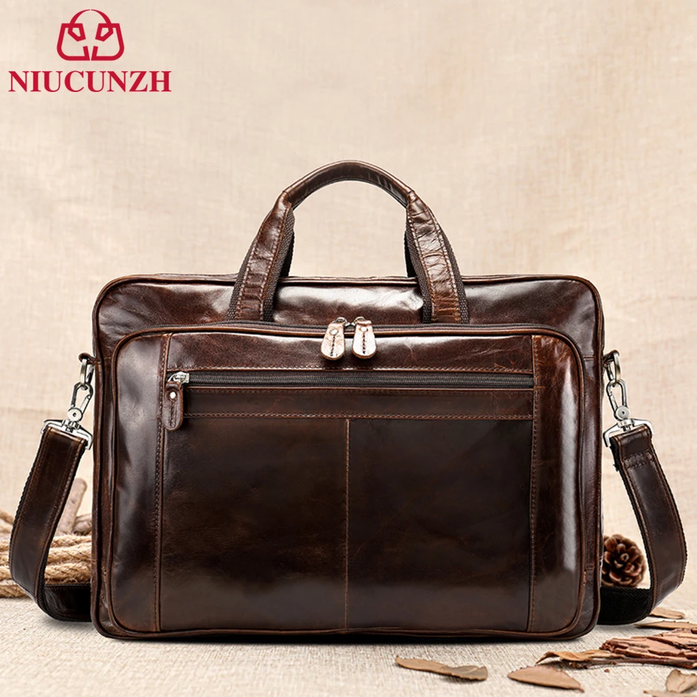 NIUCUNZH Vintage Men's Genuine Leather Briefcase For 15.6 Inch Laptop Handbags Office Shoulder Messenger Bag Tote Travel Bag
NIUCUNZH Vintage Men's Genuine Leather Briefcase For 15.6 Inch Laptop Handbags Office Shoulder Messenger Bag Tote Travel Bag