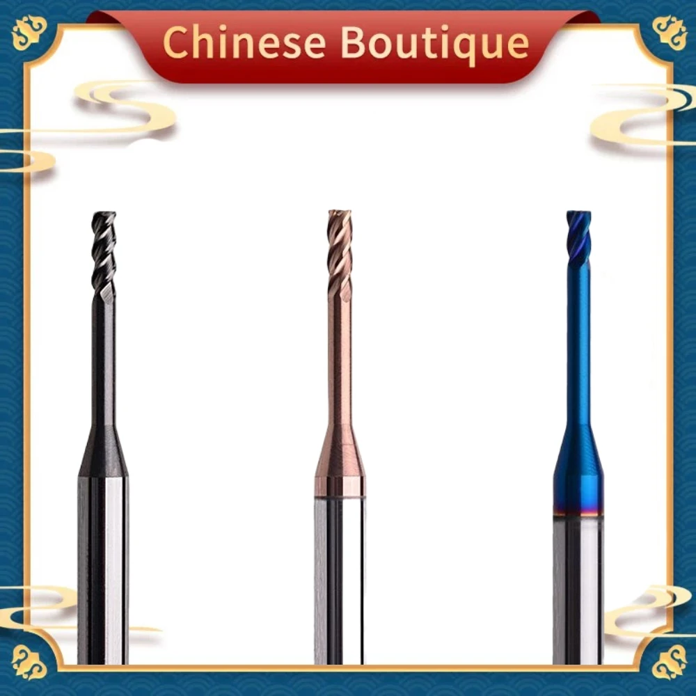 HRC55 Hrc60/65 2/3/4 Flute Tungsten Carbide End Mill Milling Cutter Cnc Routerbits Long Flute Endmills 1mm 1.5mm 2mm 2.5mm 3.0mm
HRC55 Hrc60/65 2/3/4 Flute Tungsten Carbide End Mill Milling Cutter Cnc Routerbits Long Flute Endmills 1mm 1.5mm 2mm 2.5mm 3.0mm
